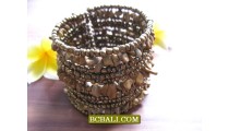 Beaded Stones Cuff Bracelets Bali